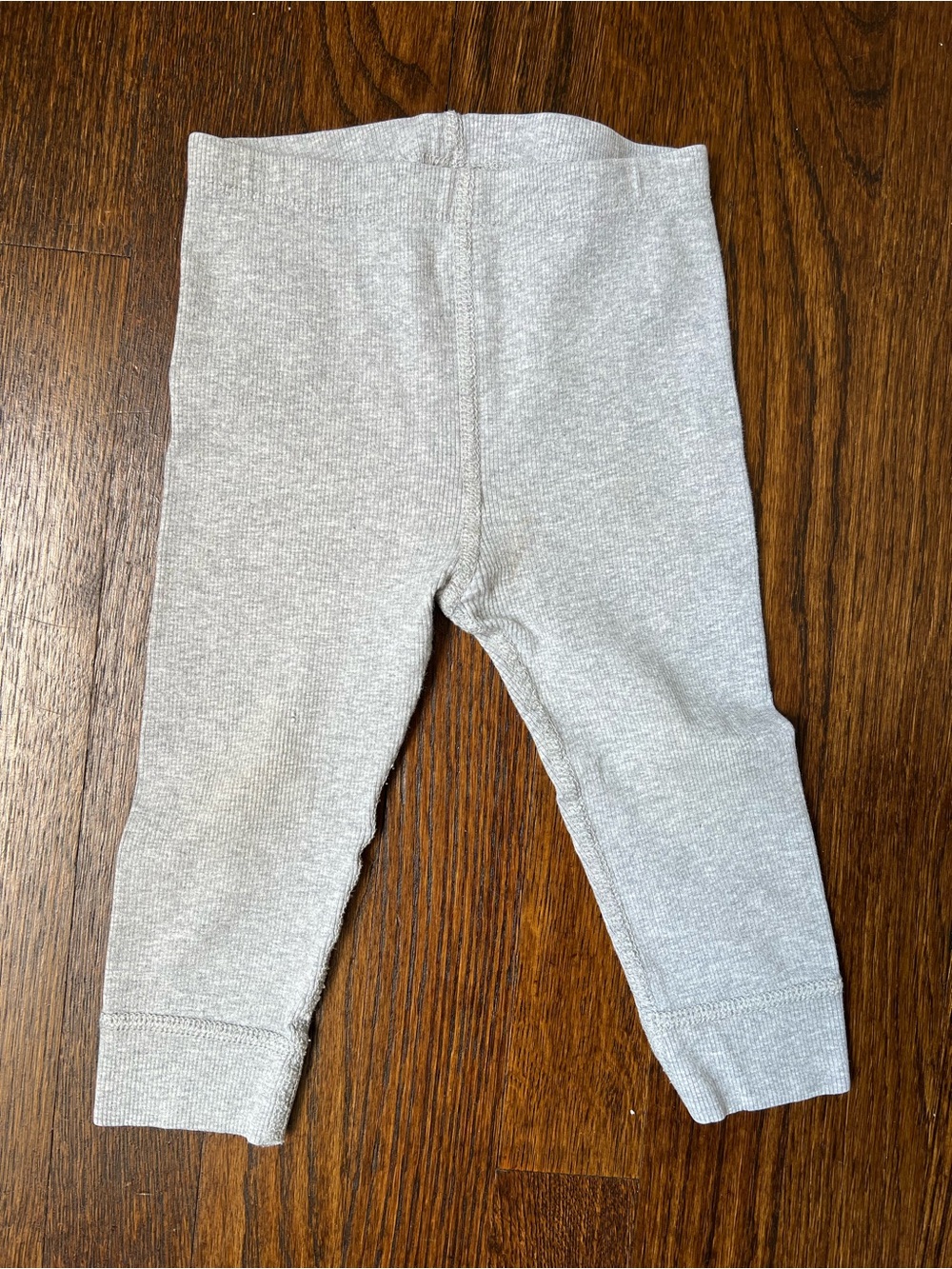 Hanna Andersson Baby Ribbed Leggings, Heather gray, 2T